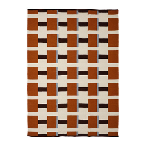 ✦vintage rug✦　138cm×70cm　インド産　ダブルノット TIDTABELL rug, flatwoven green - IKEA