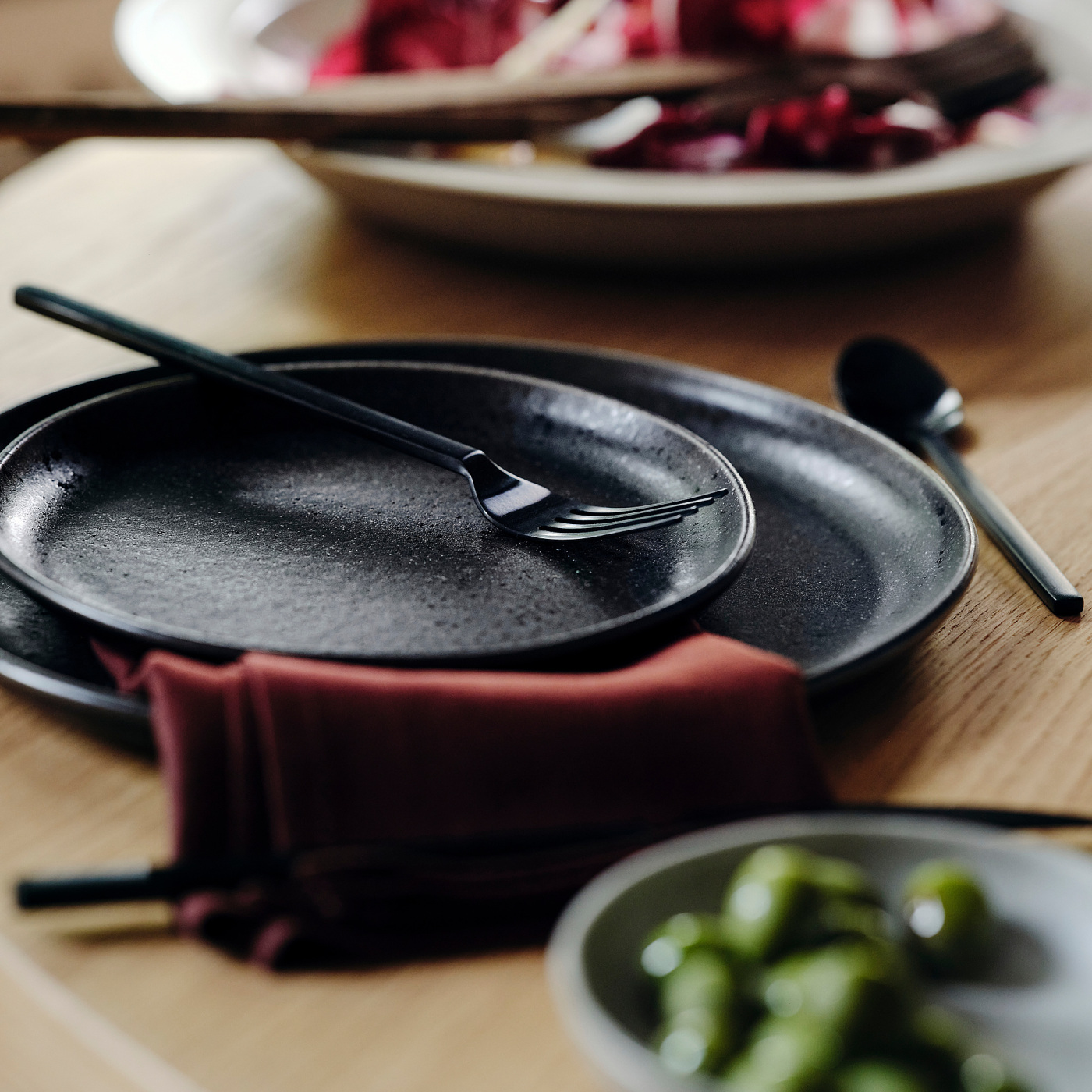 STOCKHOLM 2025 side plate black - IKEA