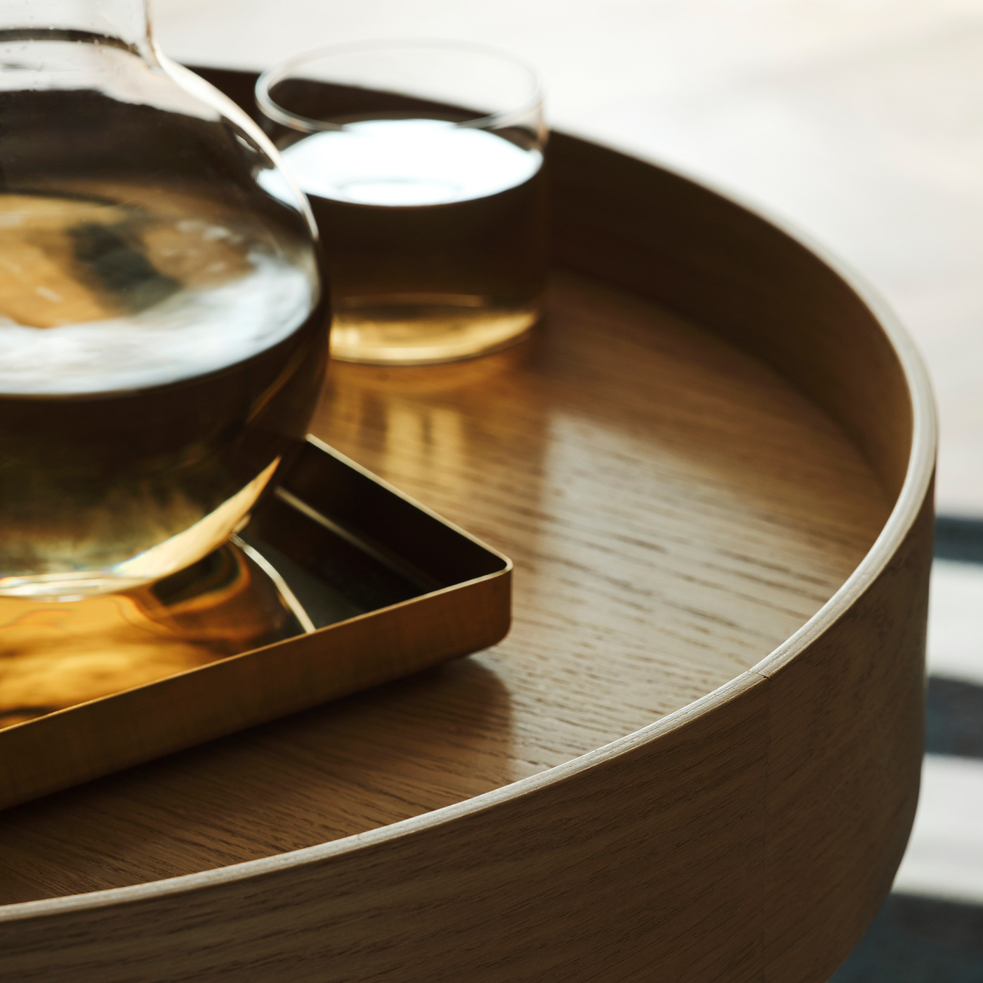 STOCKHOLM 2025 side table on castors oak veneer - IKEA