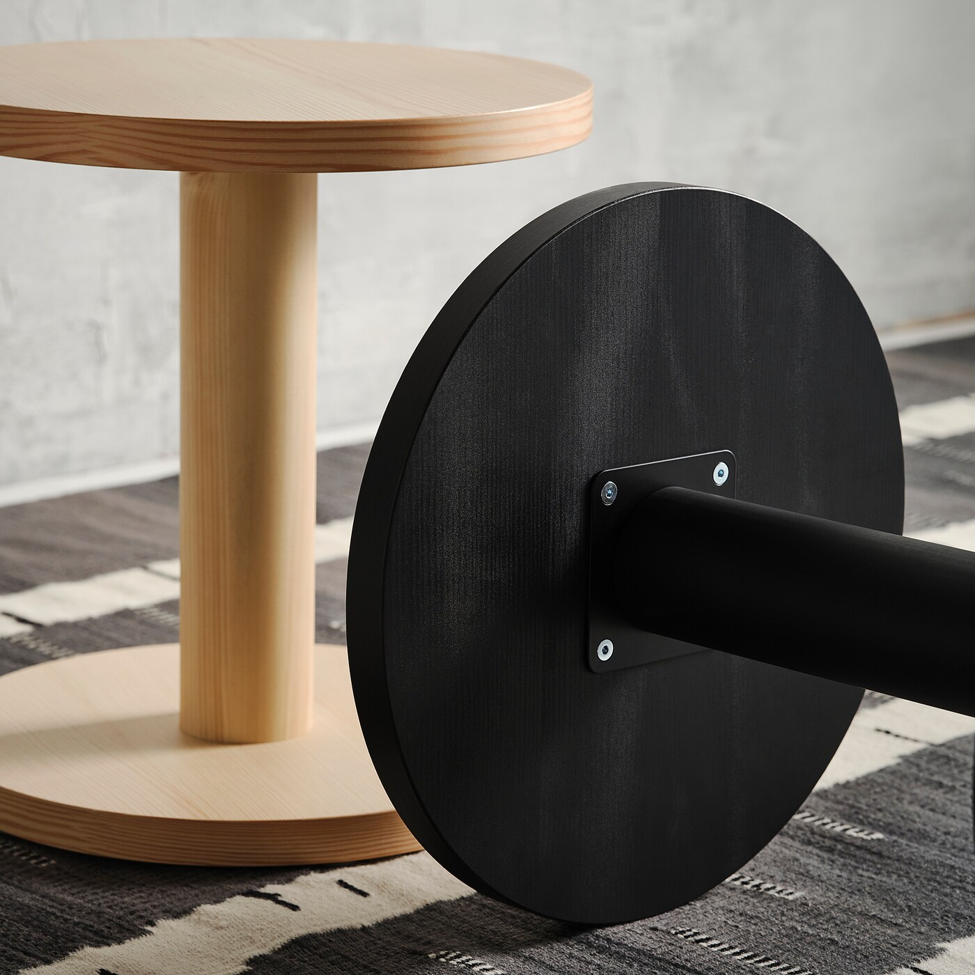 ぺこすけ出品です　IKEA　STOCKHOLM STOCKHOLM 2025 side table pine veneer black - IKEA