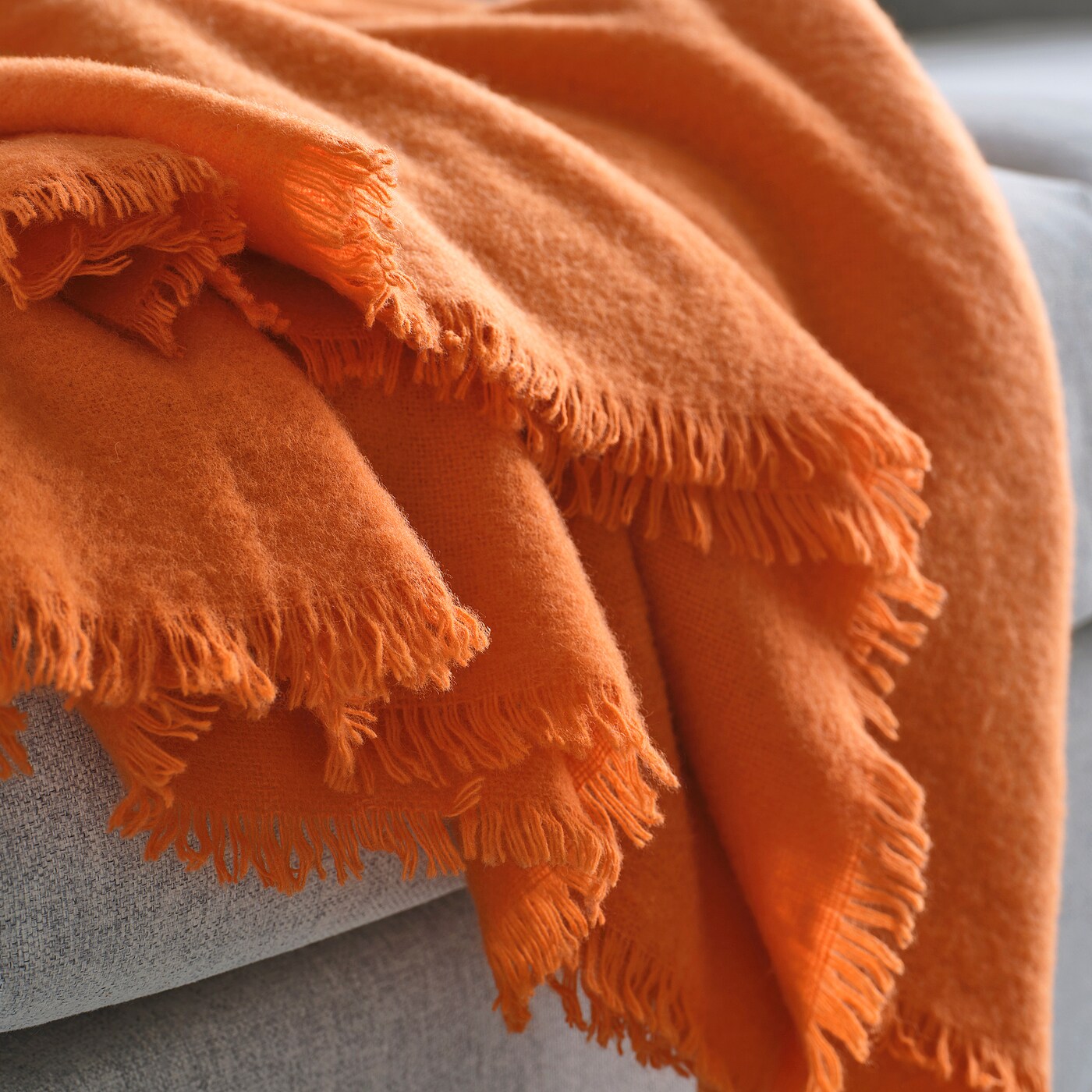 STOCKHOLM 2025 throw bright orange - IKEA