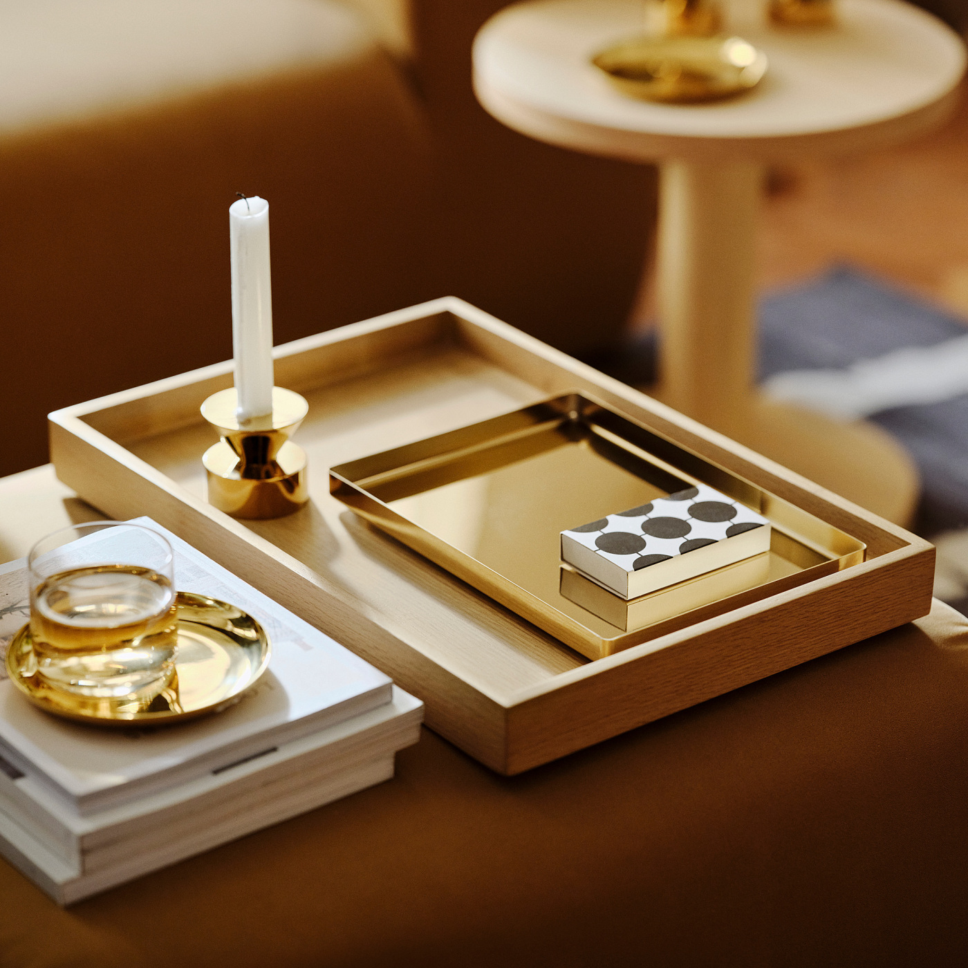 STOCKHOLM 2025 tray brass-colour - IKEA