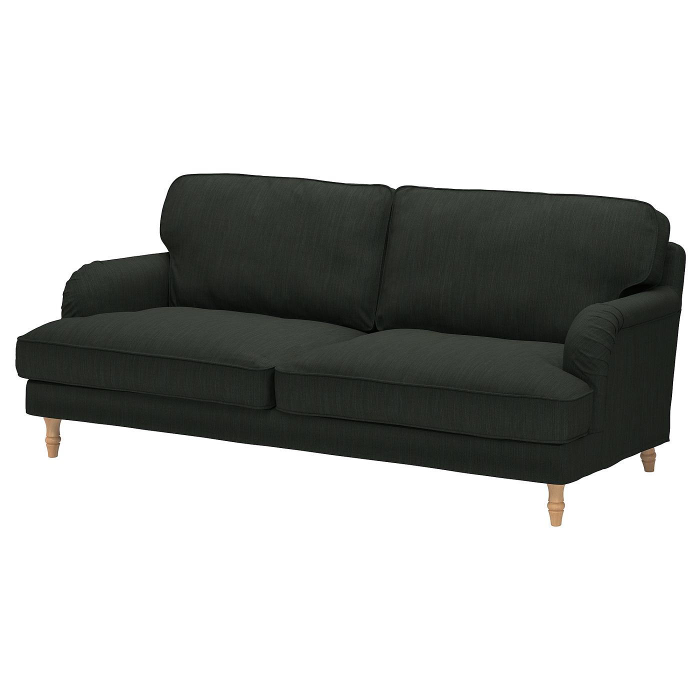 STOCKSUND cover for 3-seat sofa Nolhaga dark green - IKEA