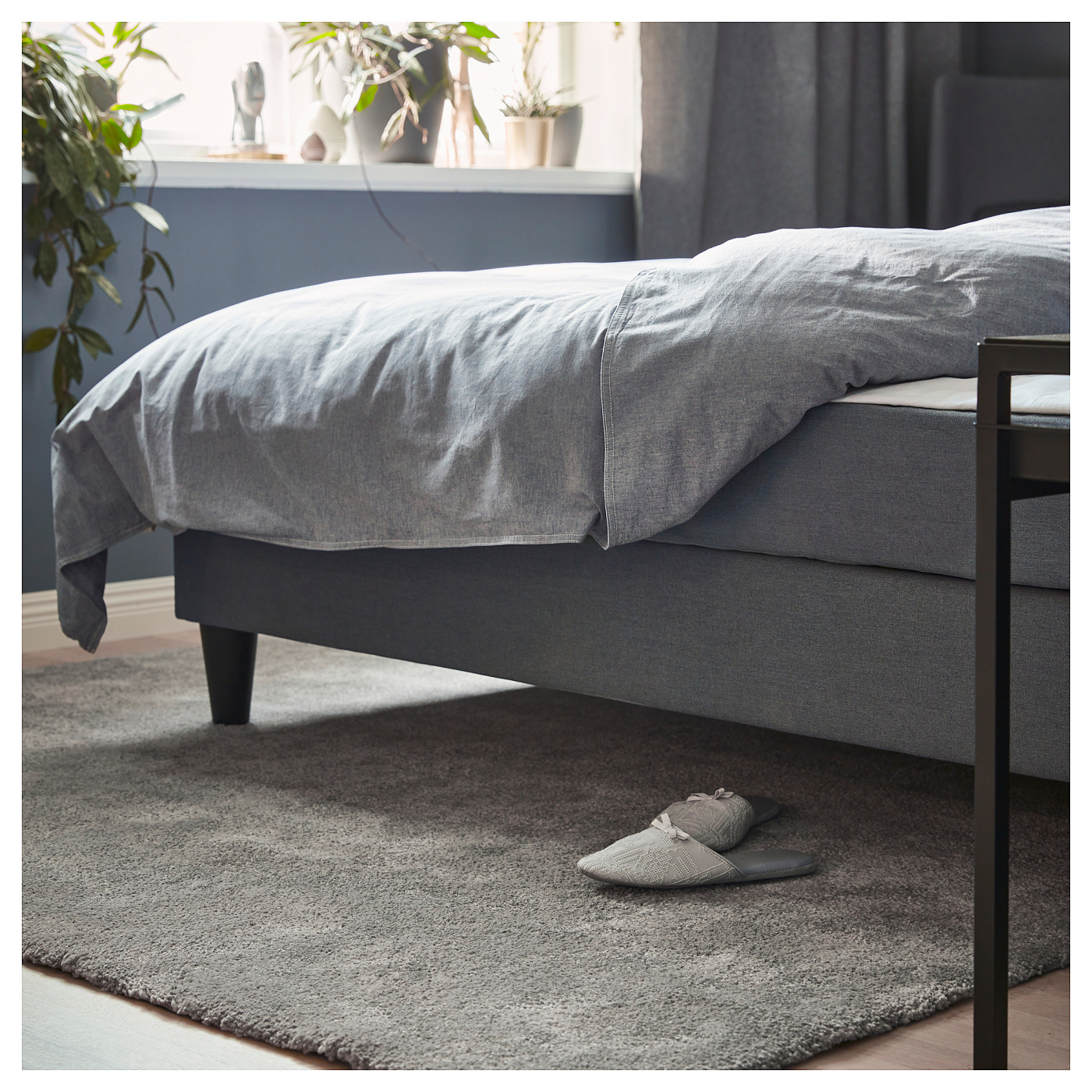 STOENSE rug, low pile medium grey - IKEA