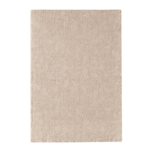 LANGSTED rug, low pile light grey - IKEA