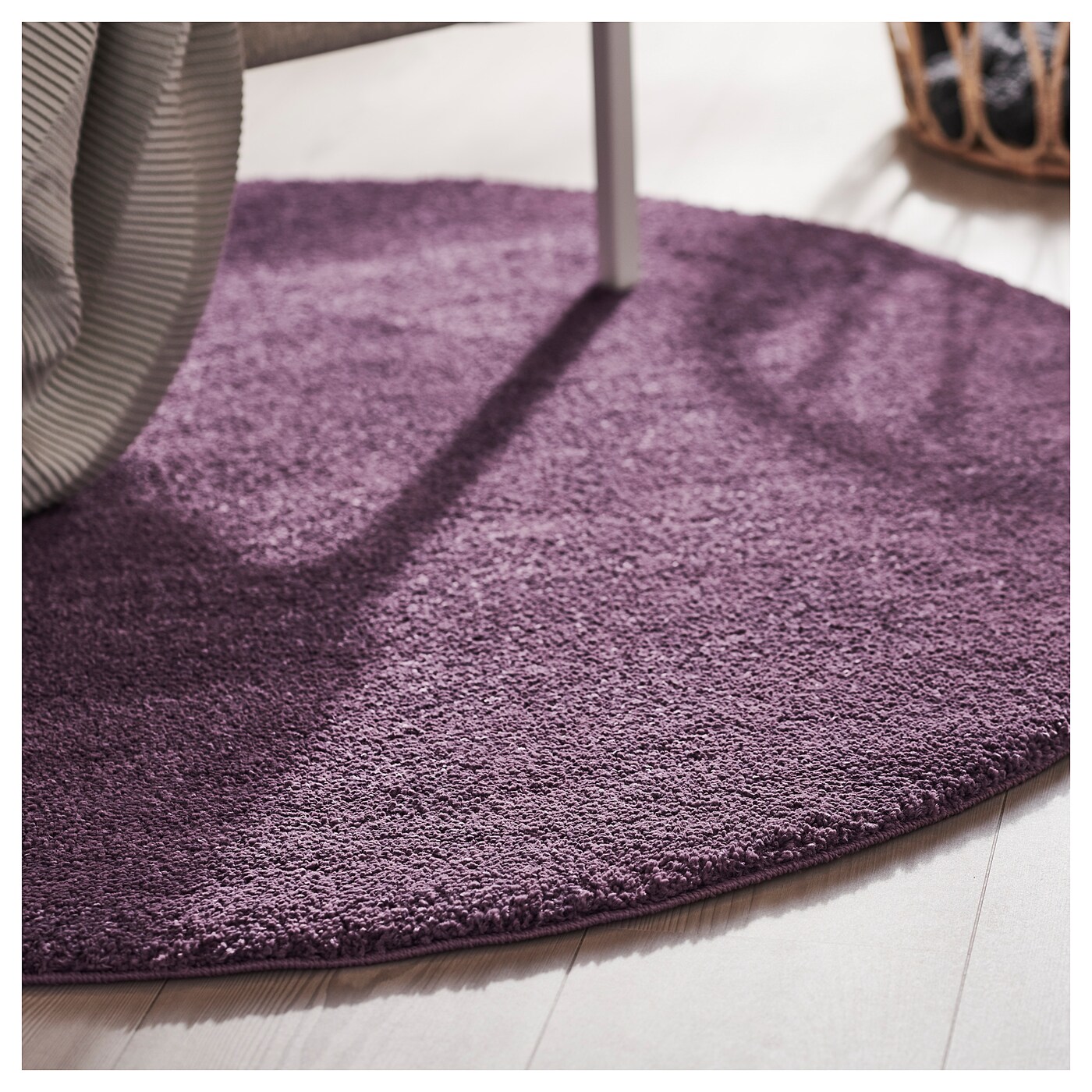 IKEA ストエンセ　紫　130cm STOENSE rug, low pile purple - IKEA
