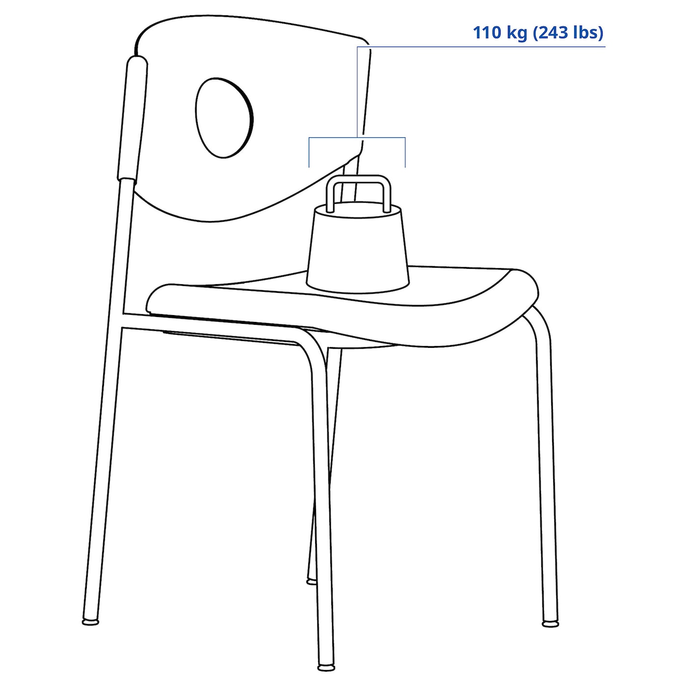 STOLJAN conference chair black/black - IKEA