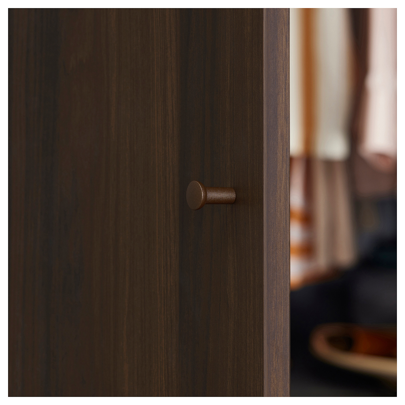 STORKLINTA door dark brown/oak effect - IKEA