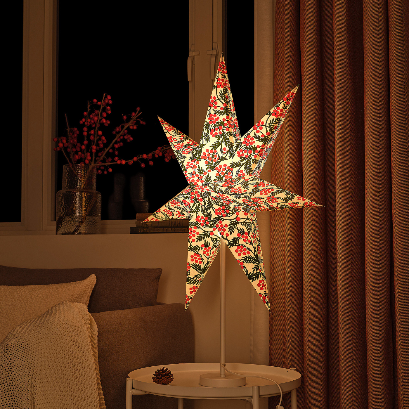 STRÅLA lamp shade Berries - IKEA