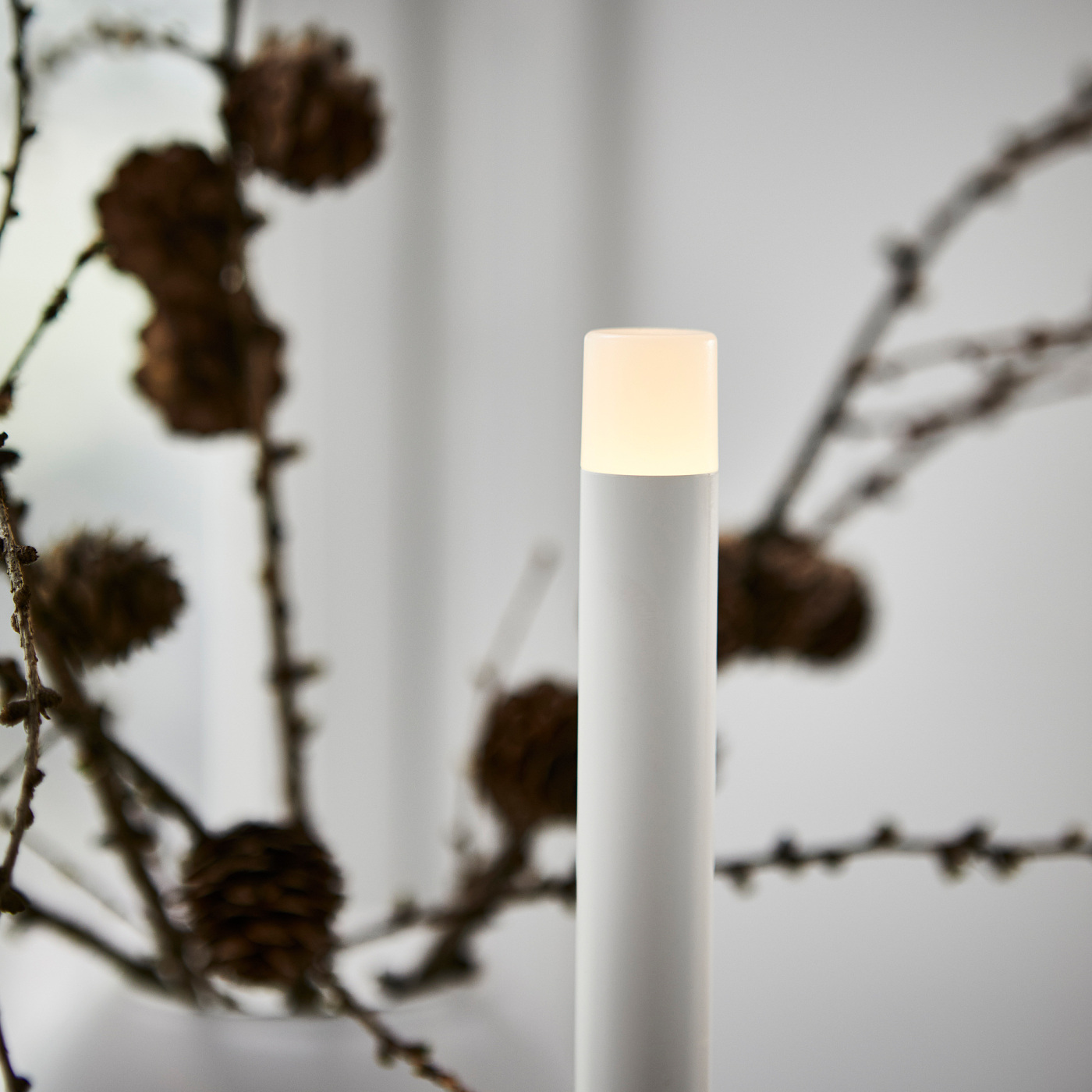 STRÅLA LED candle candle-shaped battery-operated/green - IKEA