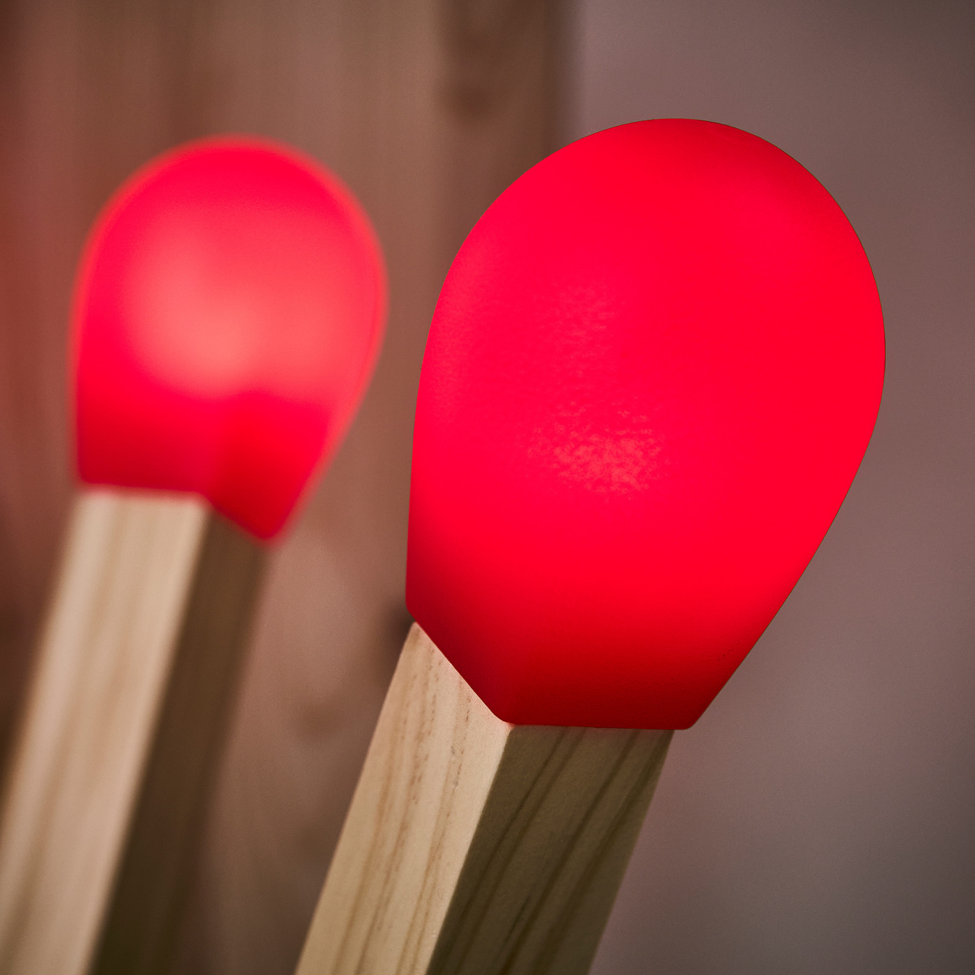 STRÅLA LED floor lamp matchstick-shaped wood - IKEA