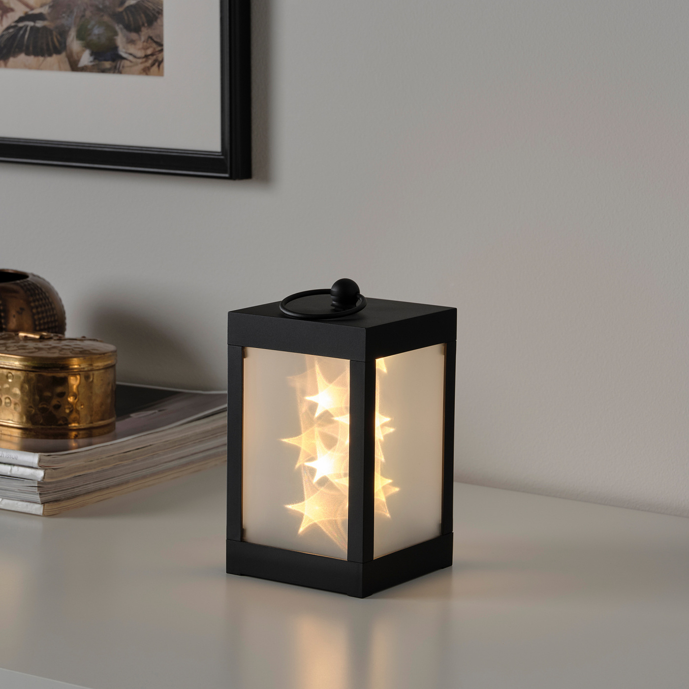 STRÅLA LED table decoration star/battery-operated - IKEA