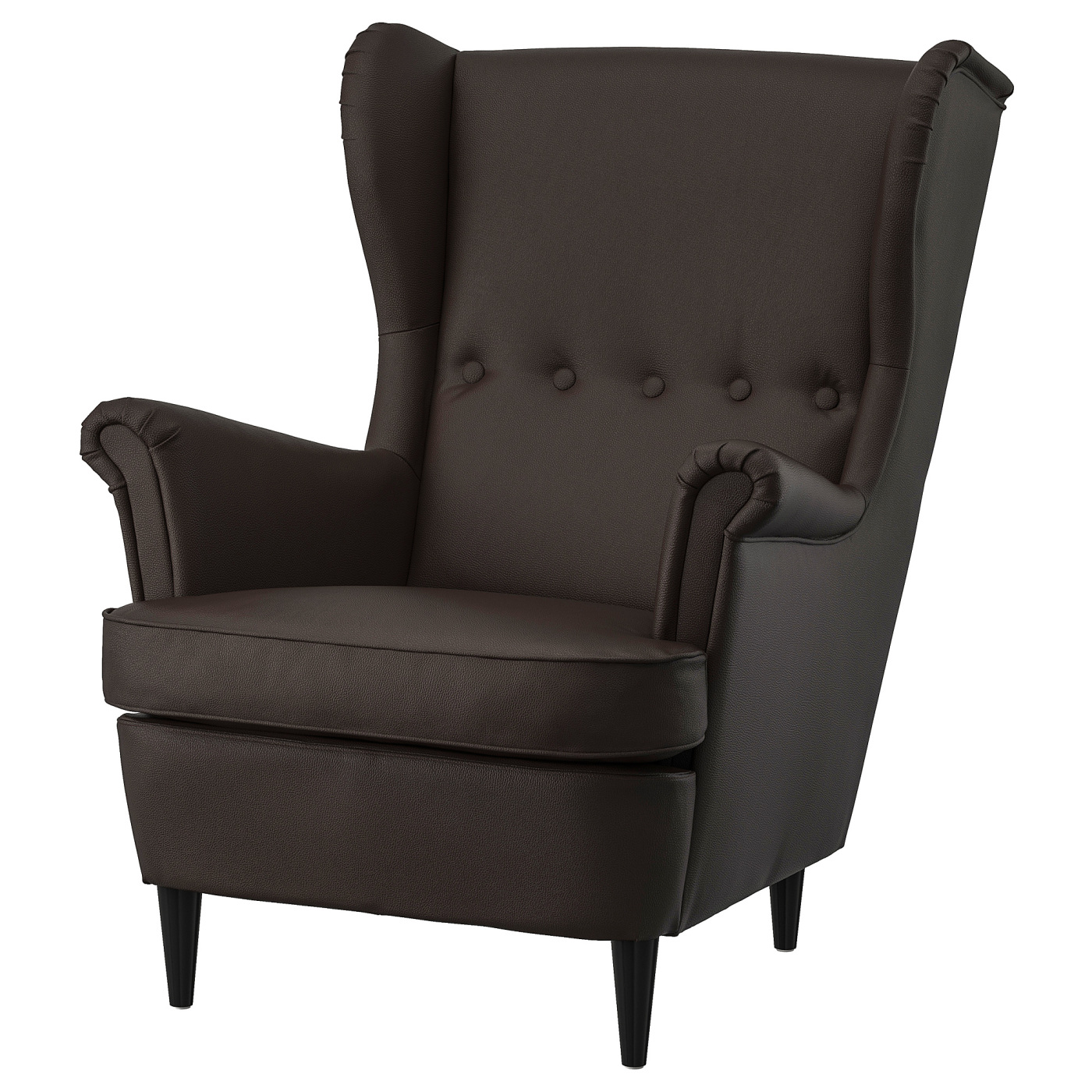 STRANDMON wing chair Grann/Bomstad dark brown - IKEA