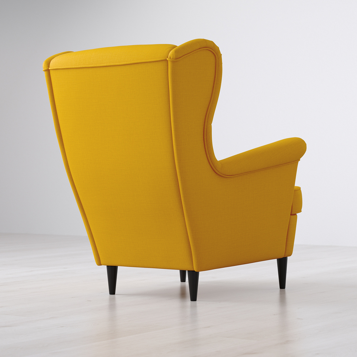 STRANDMON wing chair Skiftebo yellow - IKEA