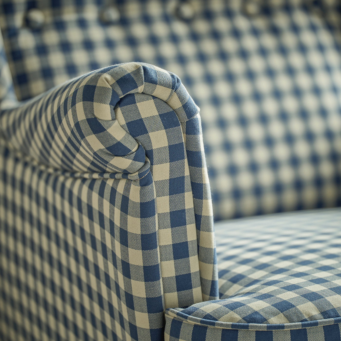STRANDMON wing chair Sulviken blue/beige - IKEA