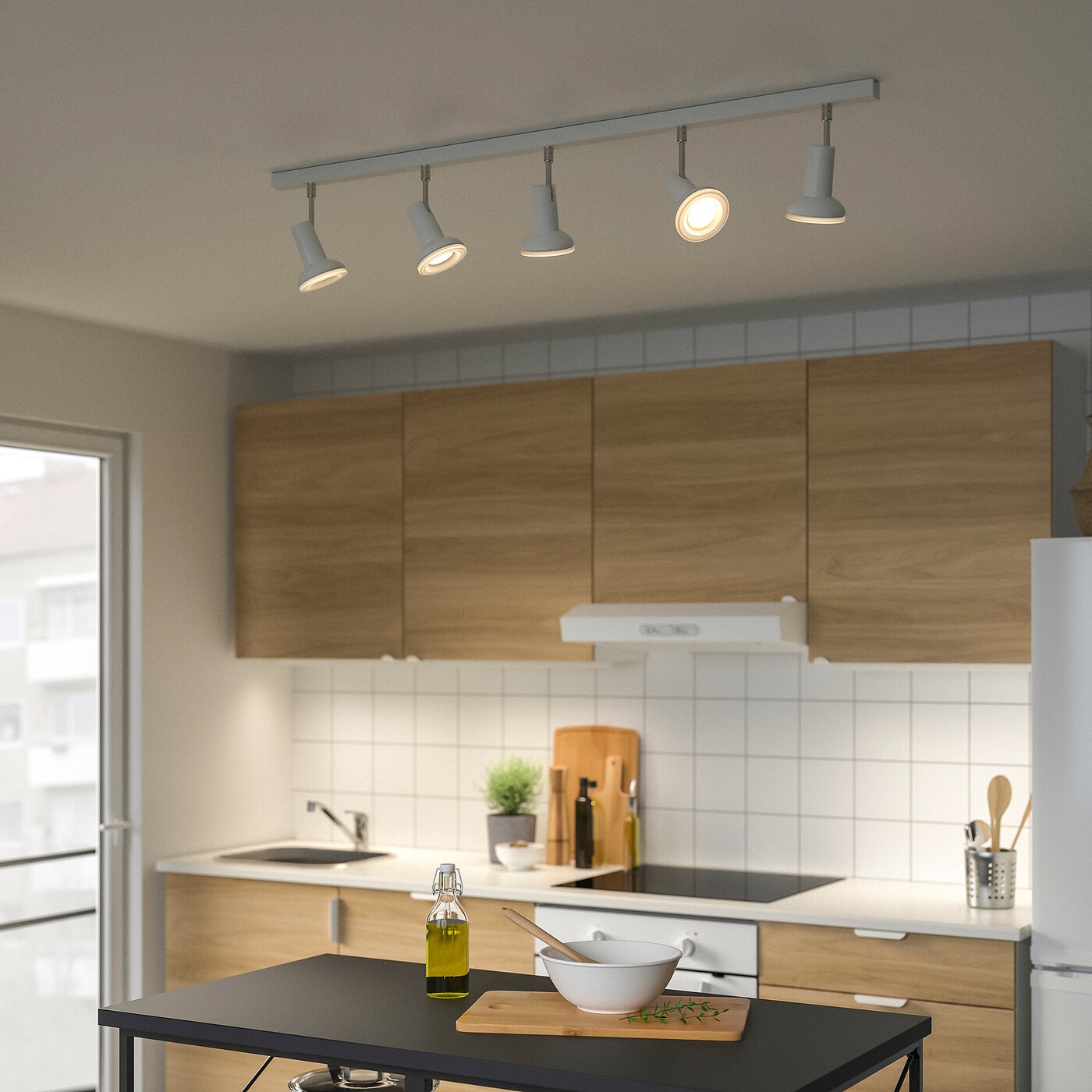 STRATOSFÄR ceiling spotlight with 5 spots white/chrome-plated - IKEA