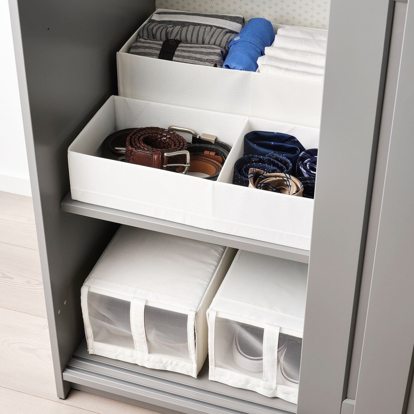 STUK box with compartments white - IKEA