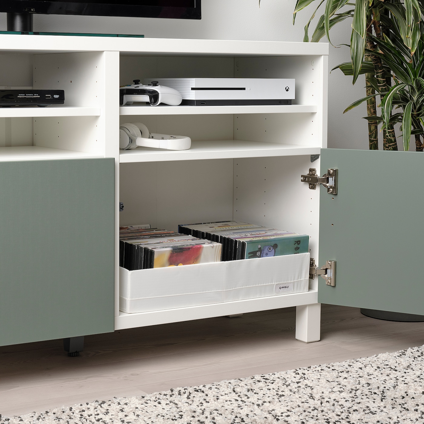 宅配 with box STUK compartments IKEA - white ベース