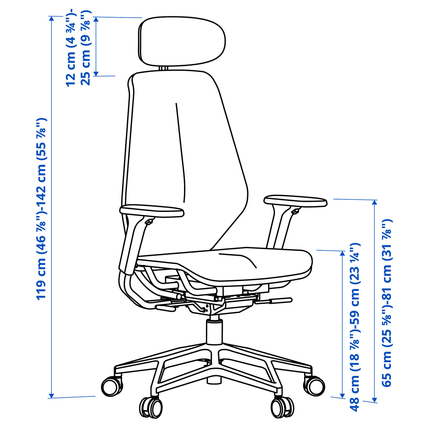 STYRSPEL gaming chair red - IKEA