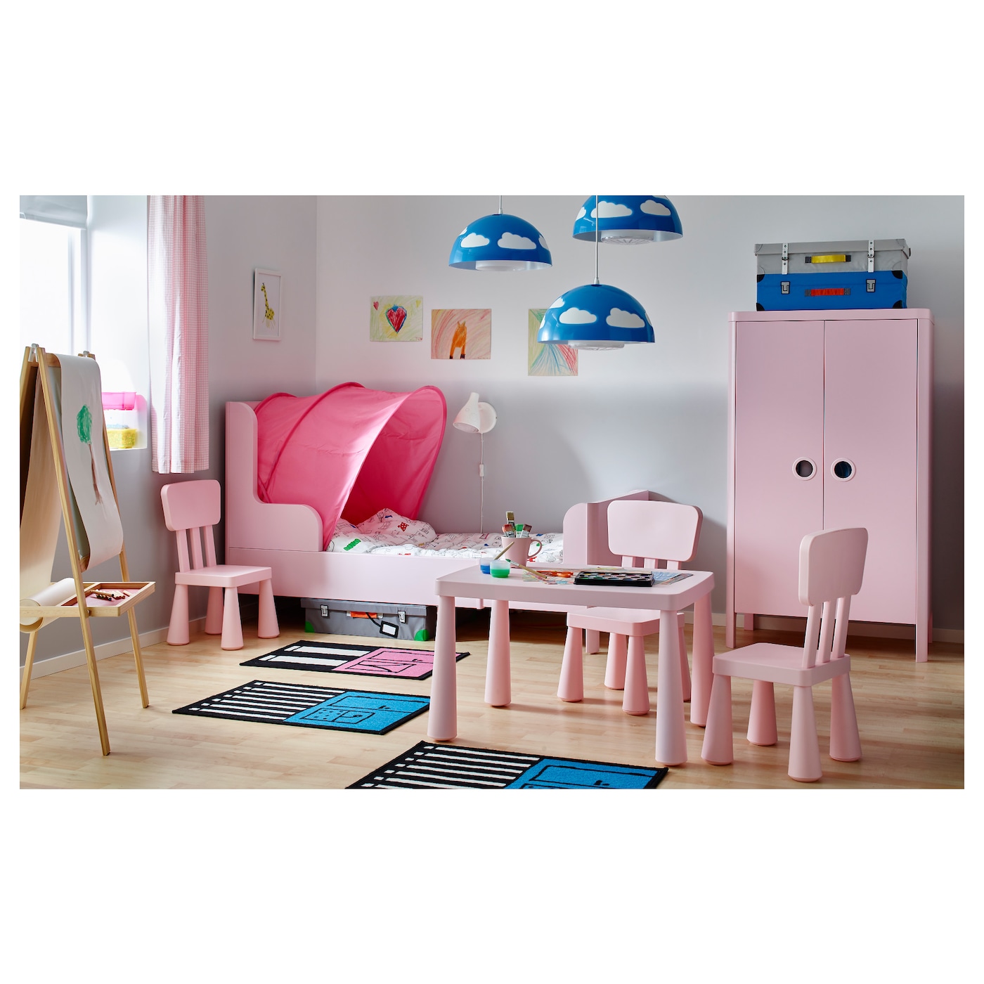 SUFFLETT bed tent pink IKEA