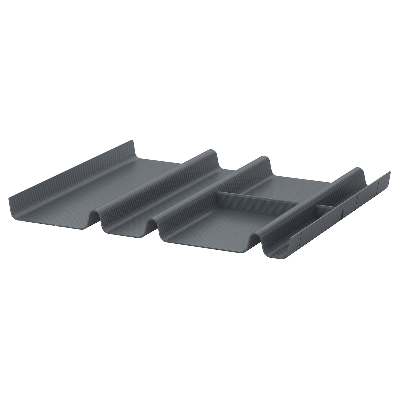 SUMMERA drawer insert with 6 compartments anthracite - IKEA