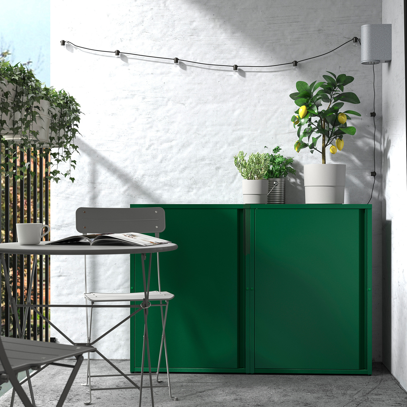 SUNDSÖ cabinet green outdoor/indoor - IKEA