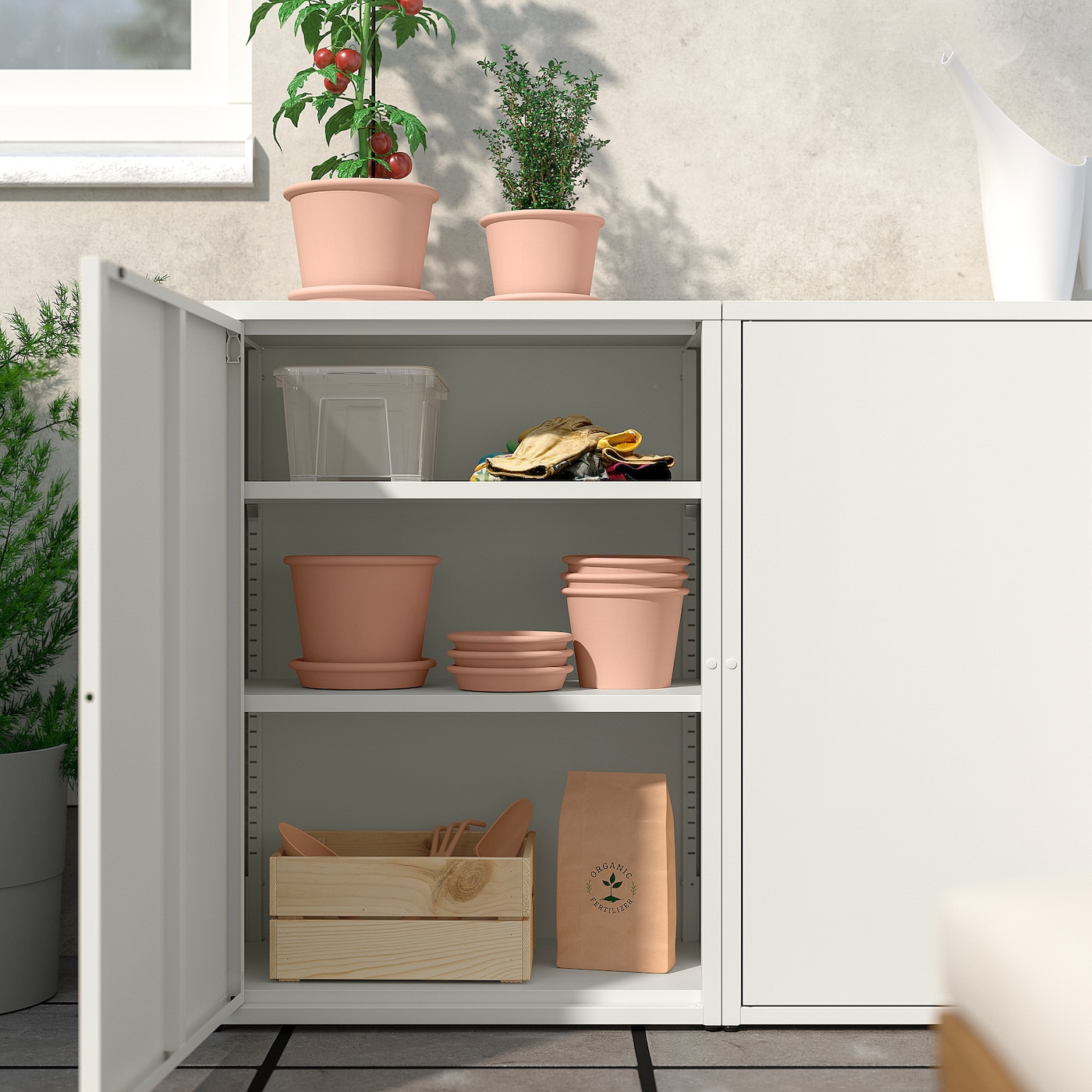 SUNDSÖ cabinet off-white outdoor/indoor - IKEA