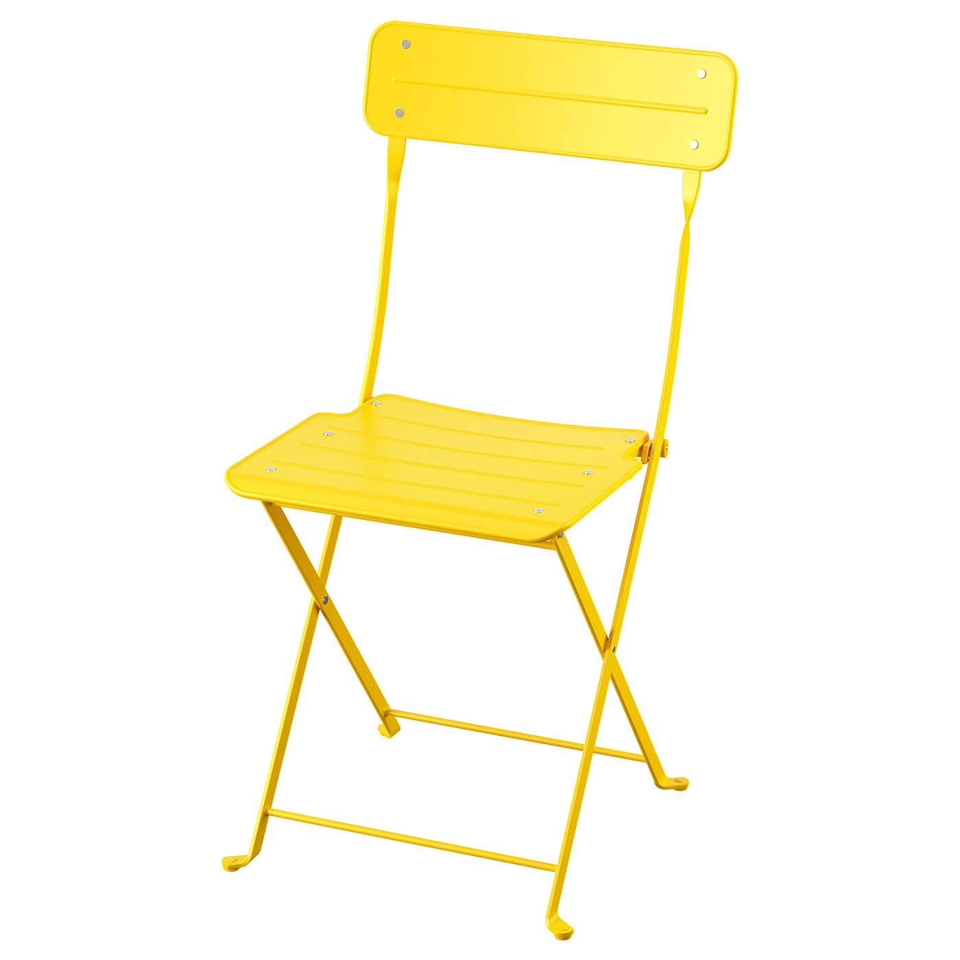 SUNDSÖ folding chair bright yellow outdoor - IKEA