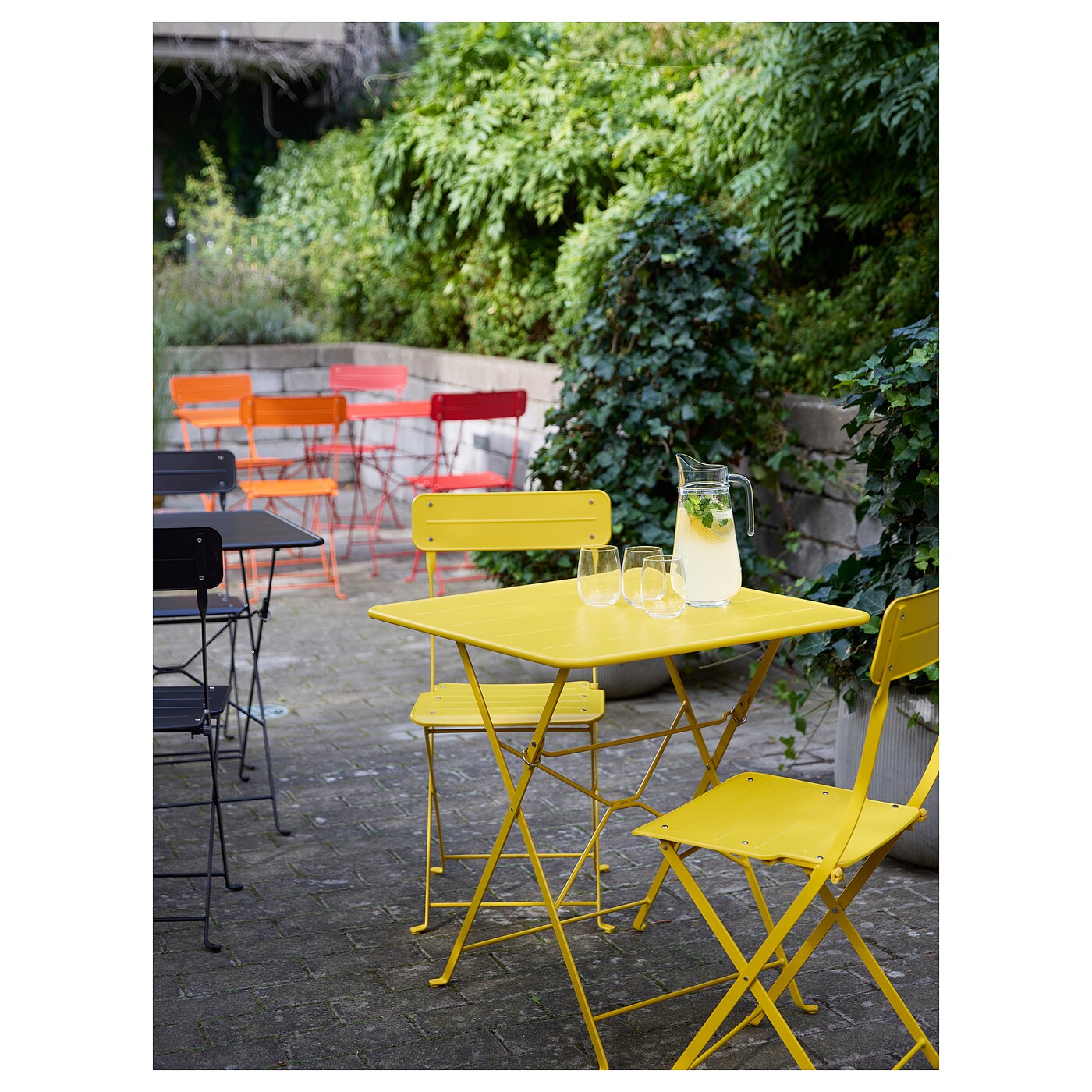 *sora iro*　IKEA　イドーセン SUNDSÖ table bright yellow outdoor - IKEA