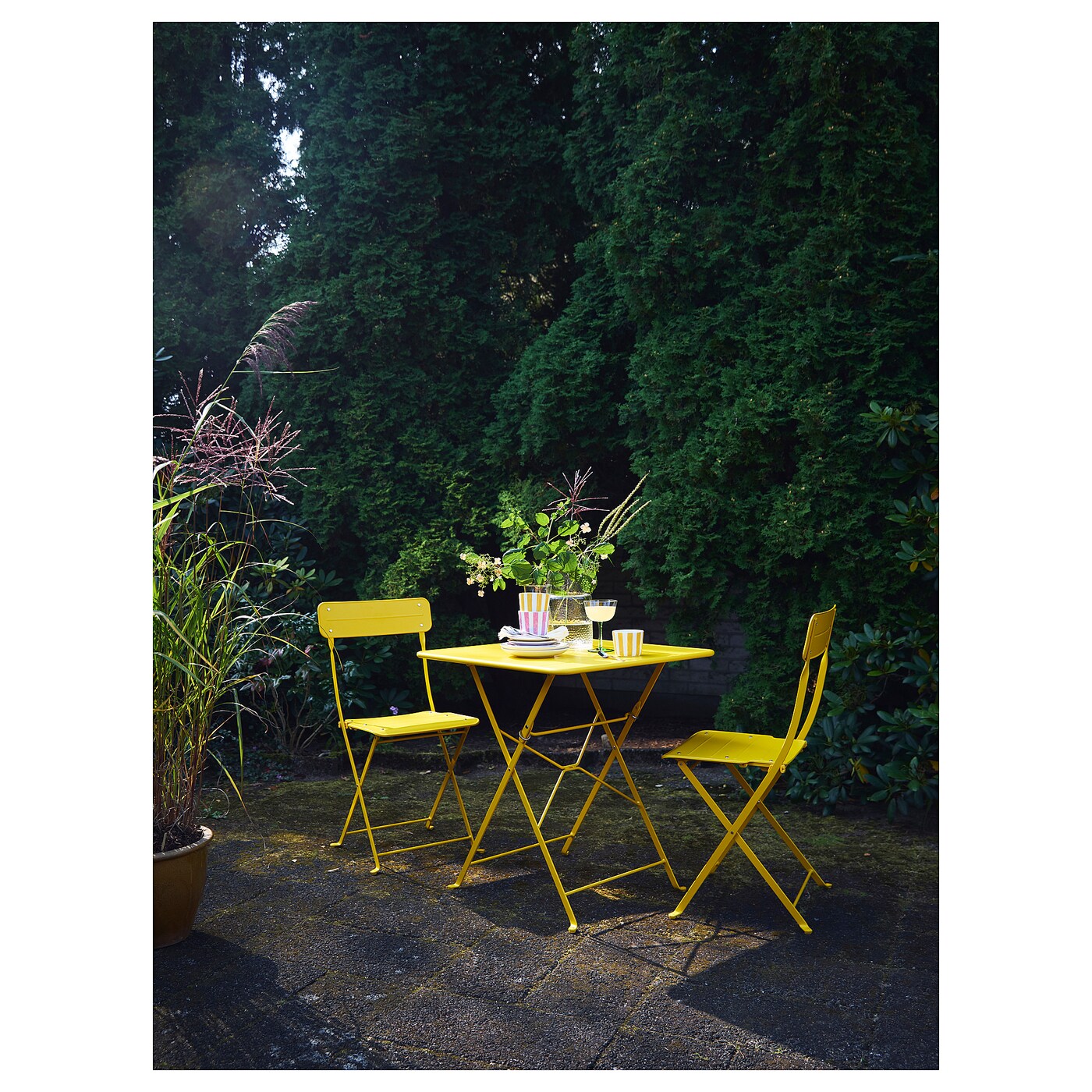 *sora iro*　IKEA　イドーセン SUNDSÖ table bright yellow outdoor - IKEA