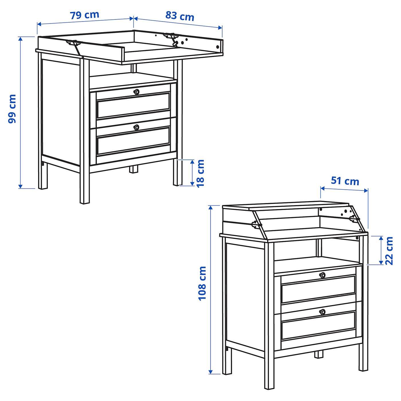 Ikea sundvik changing table hotsell