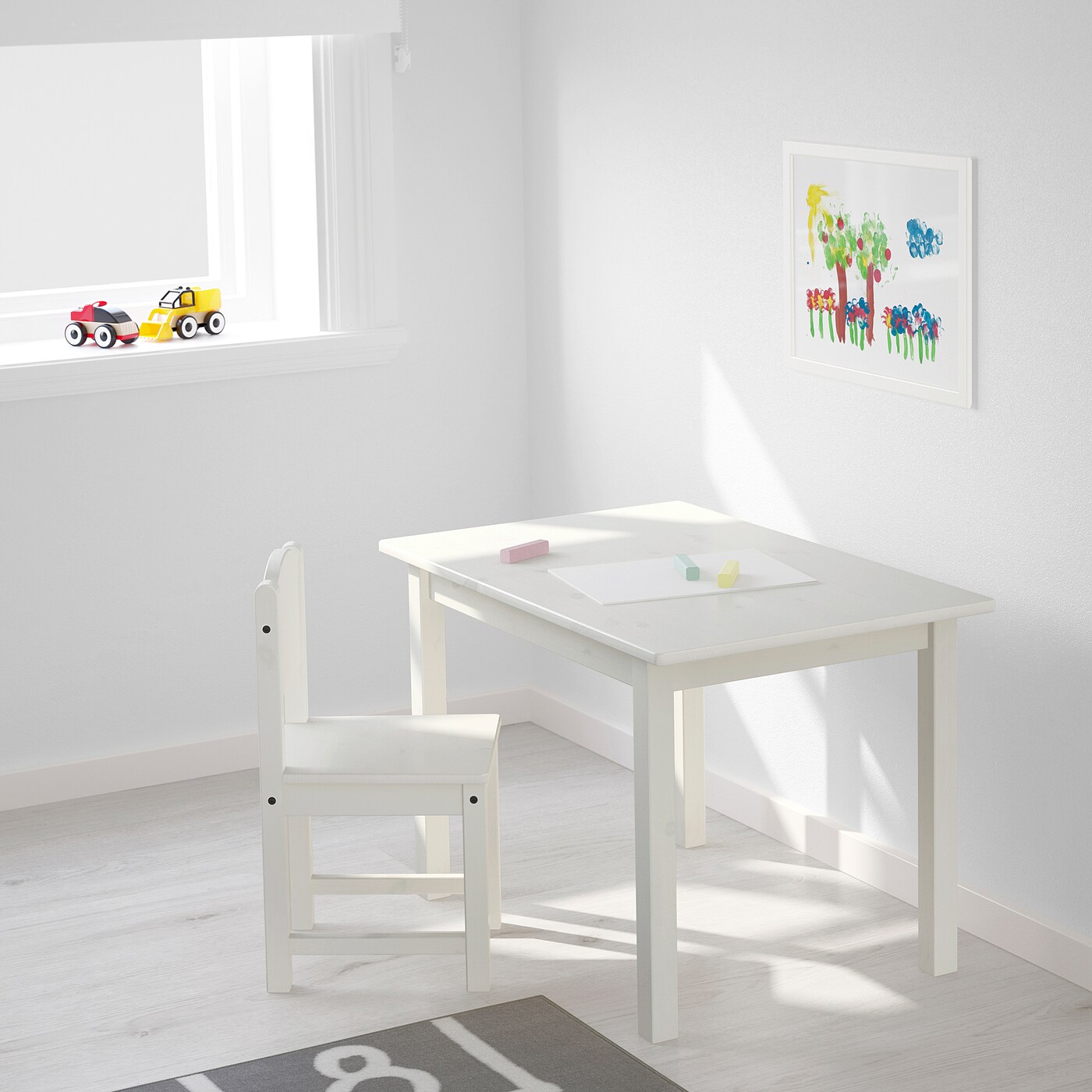 Ikea childrens chair and table sale