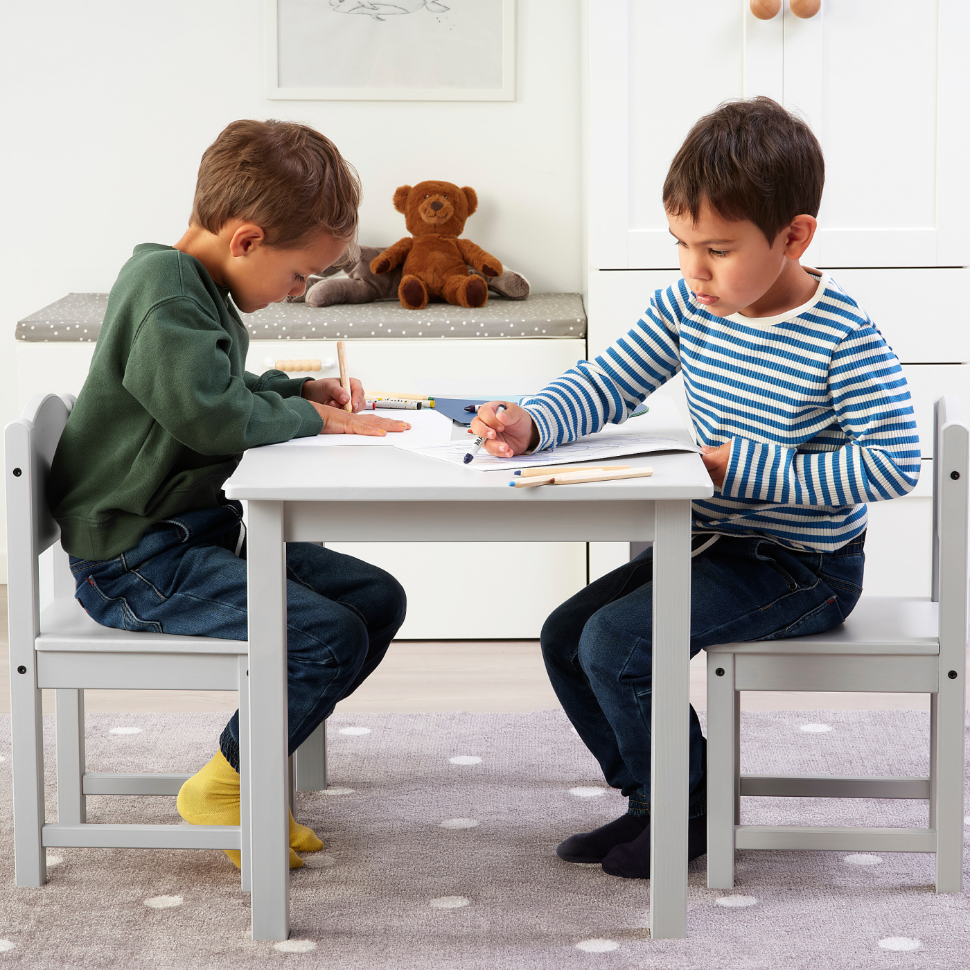 SUNDVIK children's table grey - IKEA