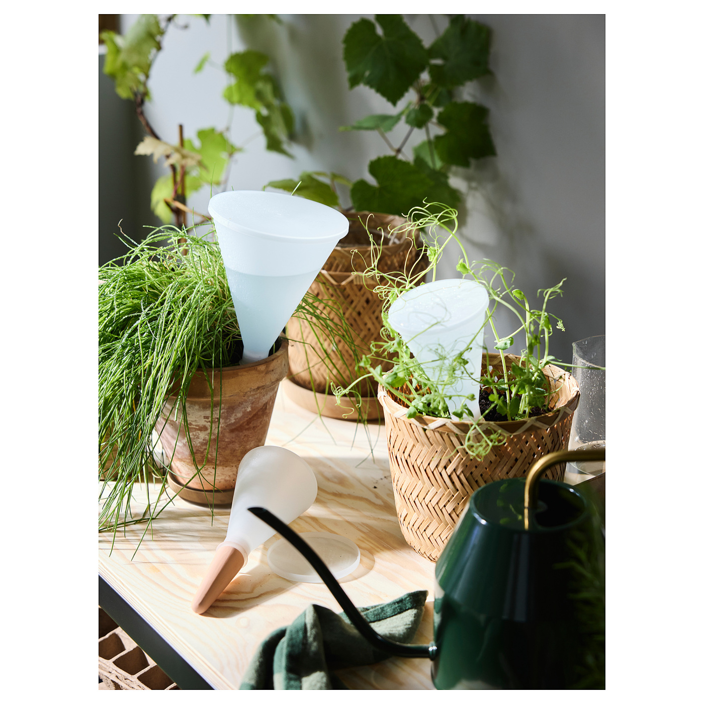 SVÄMSKOG self-watering insert terracotta/transparent - IKEA
