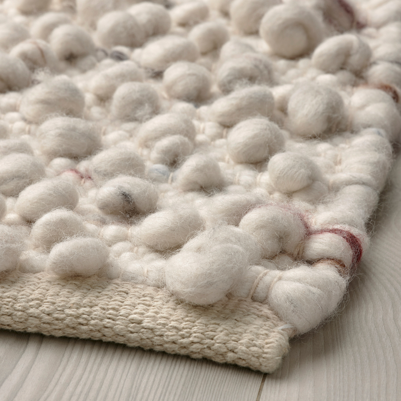 【廃盤】IKEA SVARDBORG スヴェードボリ ハンドメイド ラグ ウール SVÄRDBORG rug, flatwoven handmade off-white/multicolour - IKEA