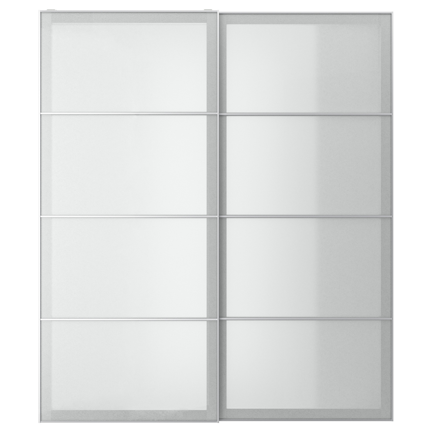 SVARTISDAL pair of sliding doors white paper effect - IKEA