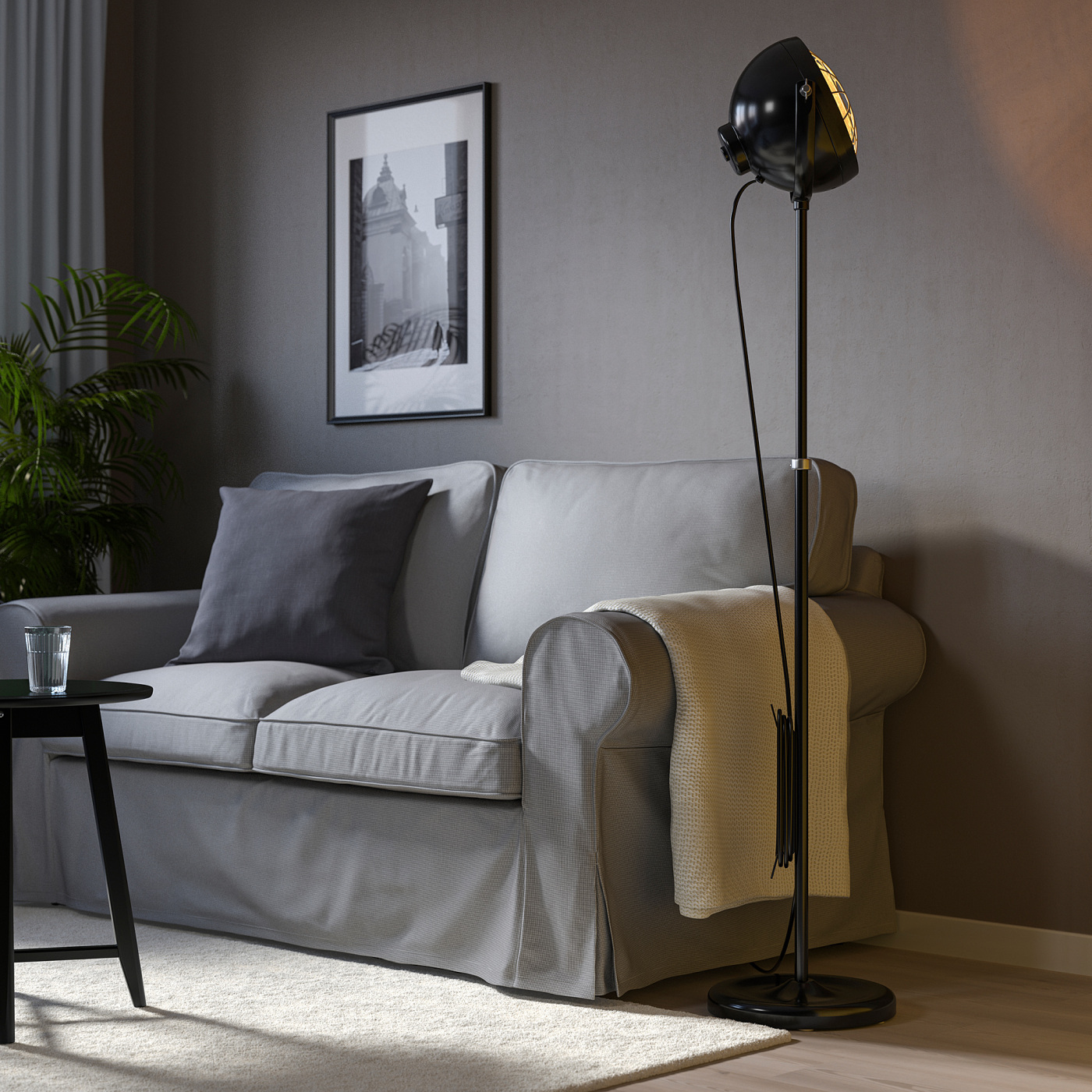 SVARTNORA floor lamp black - IKEA