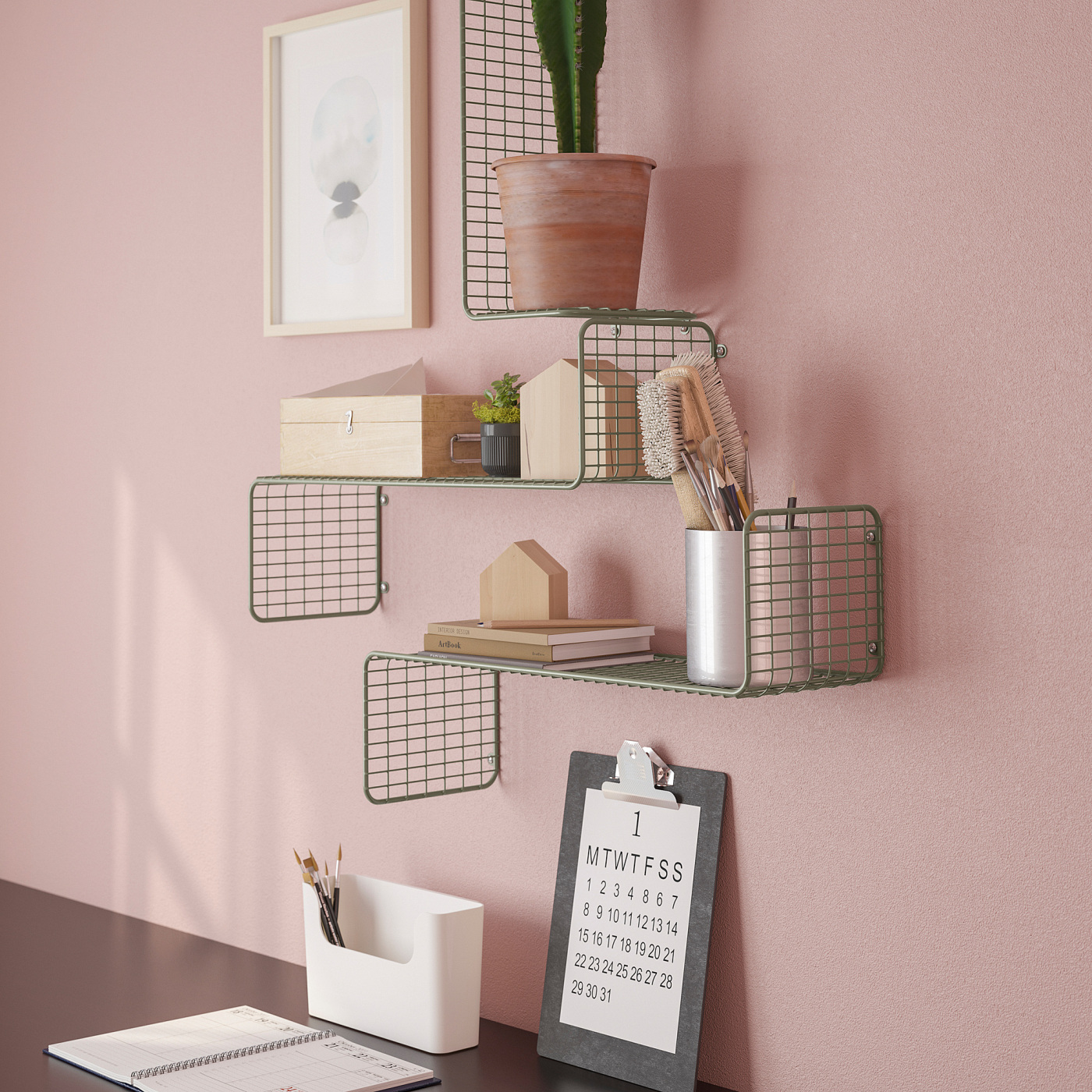SVENSHULT wall shelf grey-green - IKEA