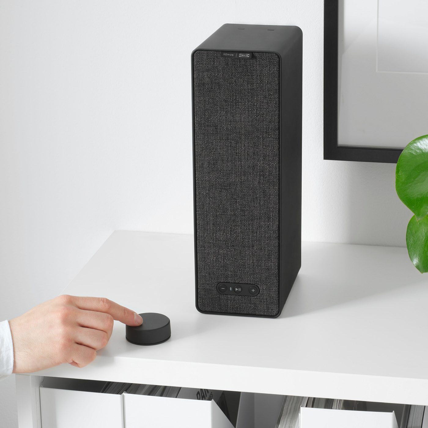 IKEA SONOS SYMFONISK 2台セット ホワイト/ブラック SYMFONISK Sonos Wi-Fi bookshelf speakers, white/set of 2 gen 2 - IKEA