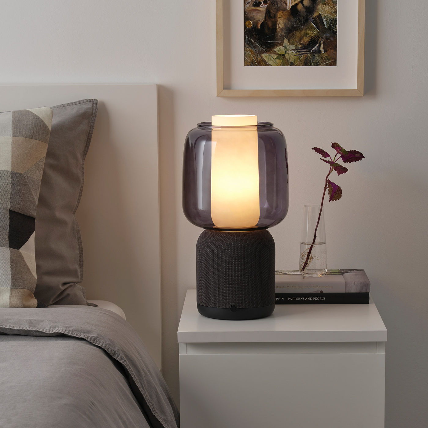 SYMFONISK speaker lamp base with WiFi black/smart - IKEA