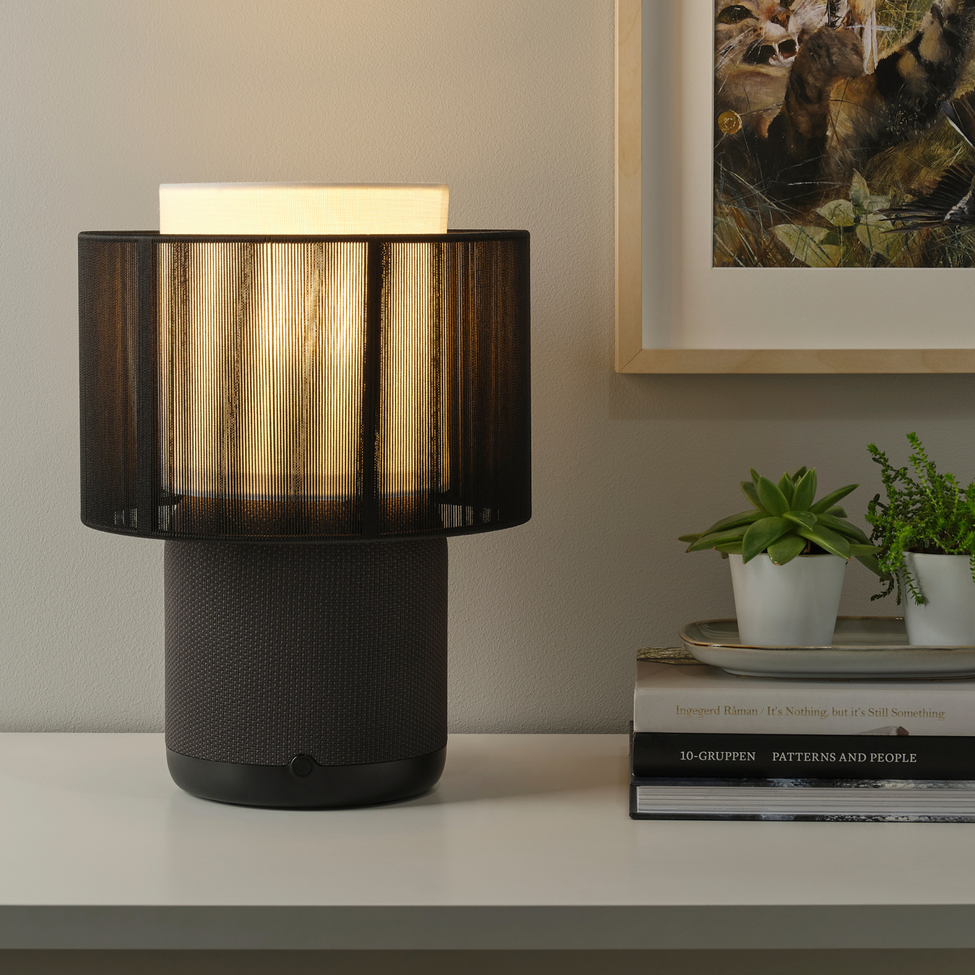 SYMFONISK speaker lamp base with WiFi black/smart - IKEA