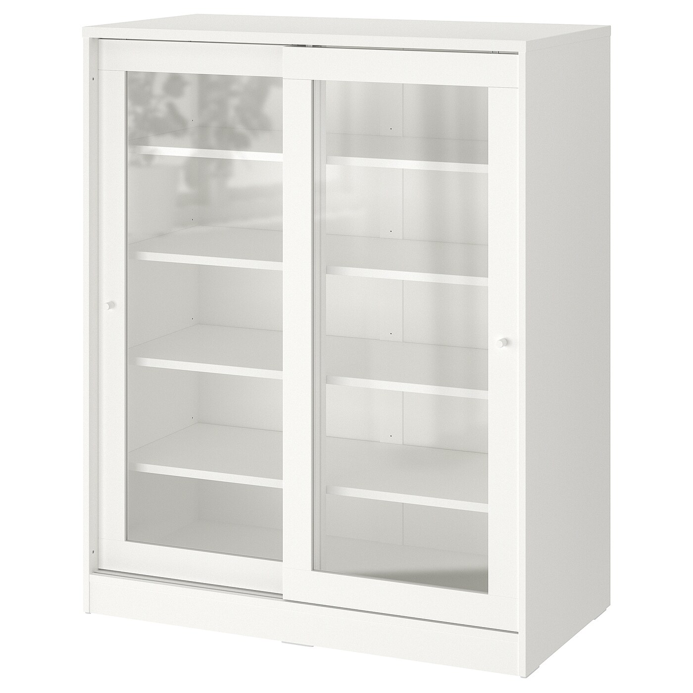 SYVDE cabinet with glass doors white - IKEA
