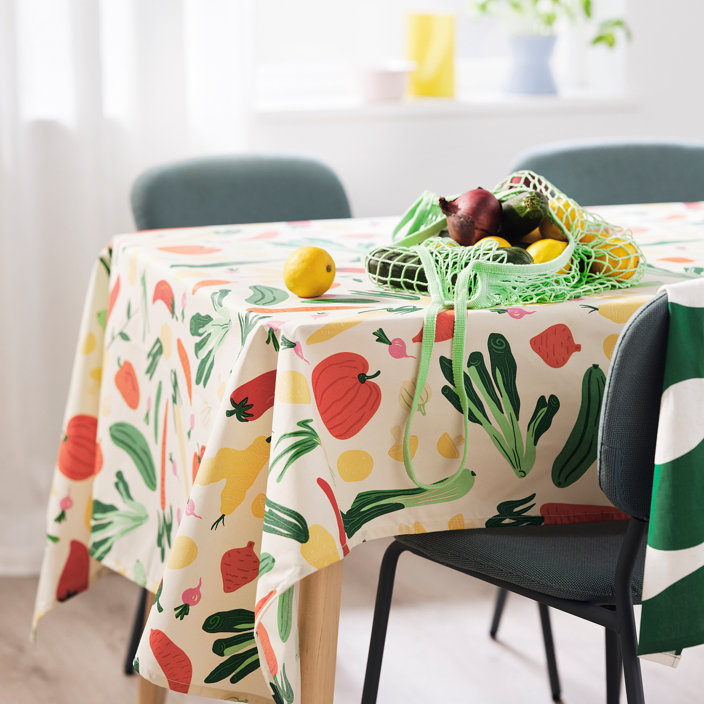 TABBERAS tablecloth wipeable patterned/multicolour - IKEA