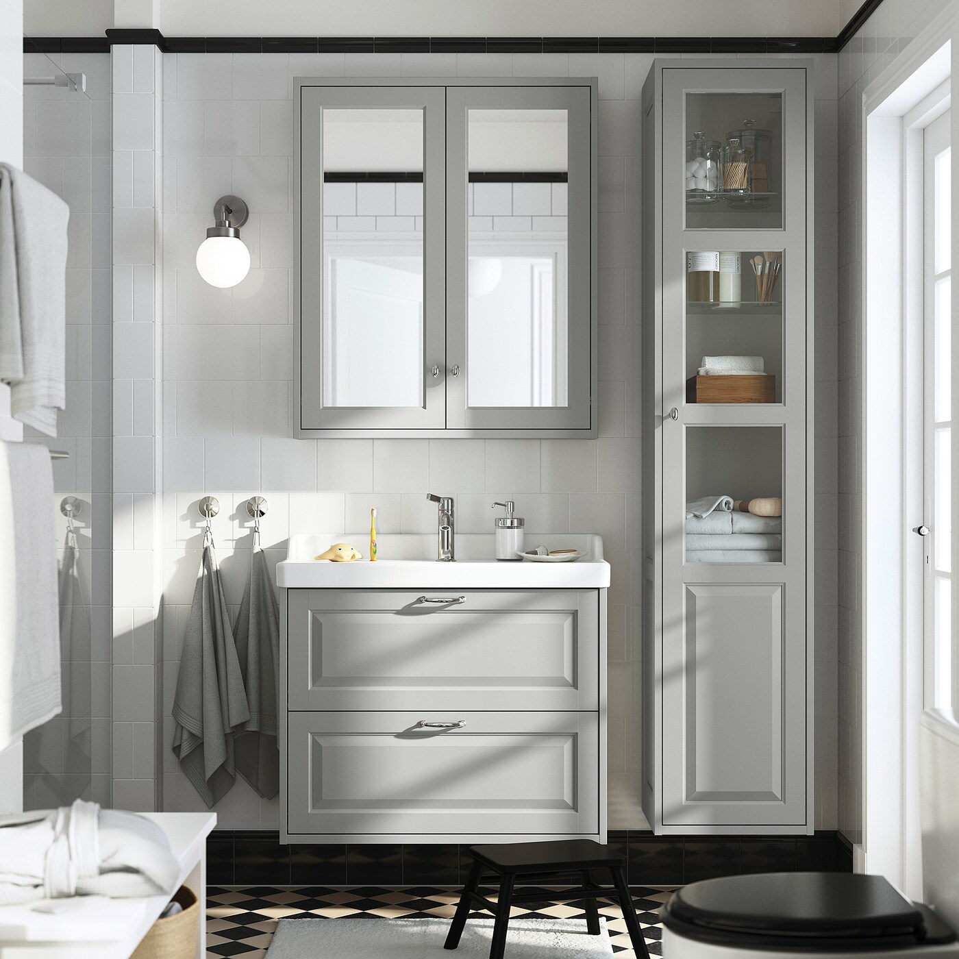 Light grey mirror deals