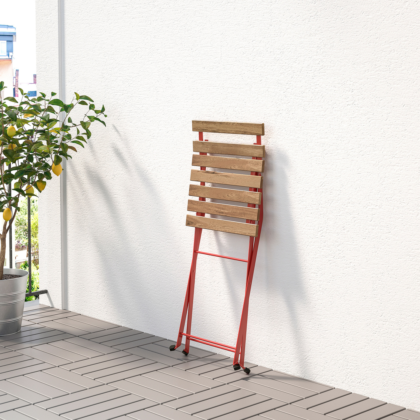 IKEA　TARNO 未使用 TÄRNÖ chair, outdoor foldable black/light brown stained - IKEA