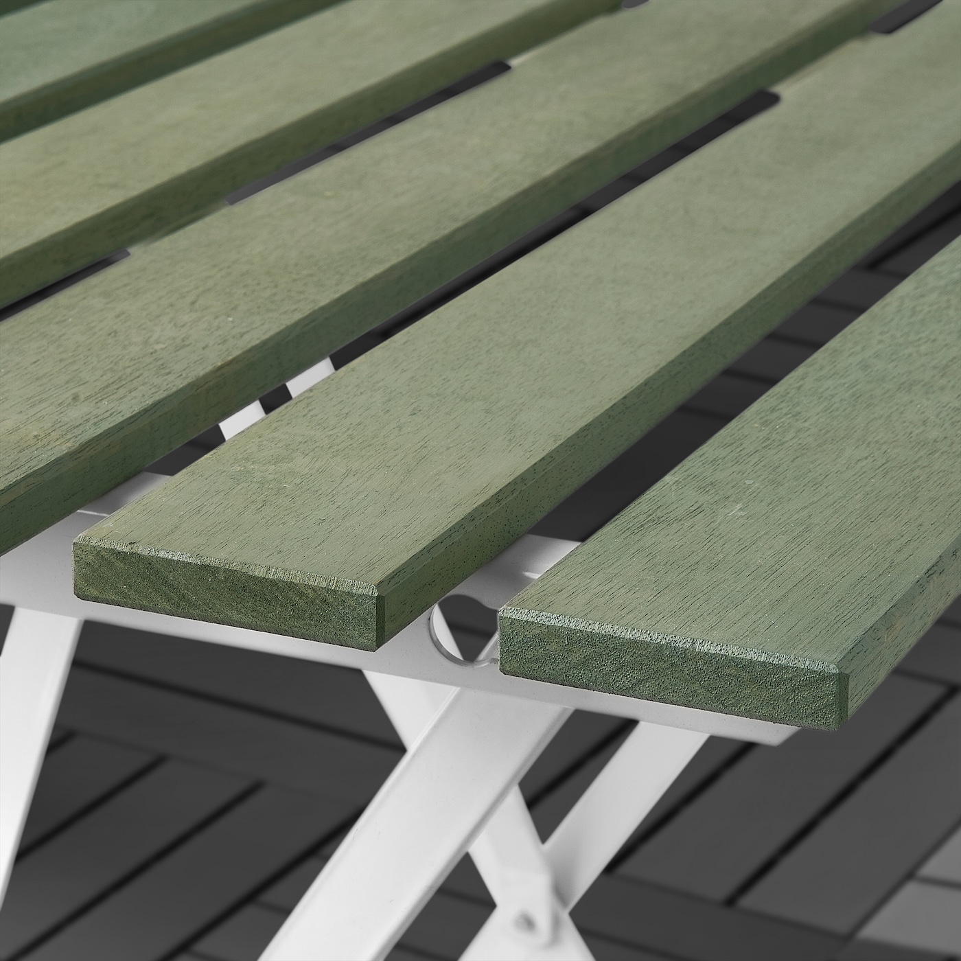 TÄRNÖ table, outdoor white/green - IKEA