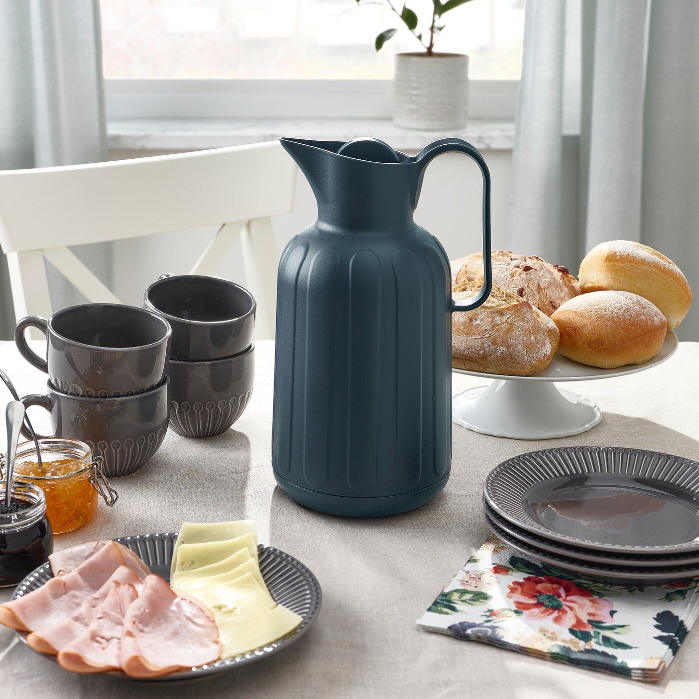 TAGGÖGA vacuum flask black-blue - IKEA