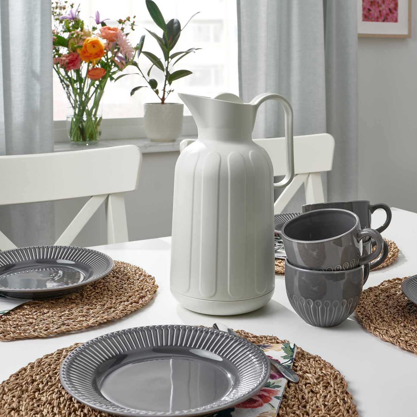 TAGGÖGA vacuum flask off-white - IKEA