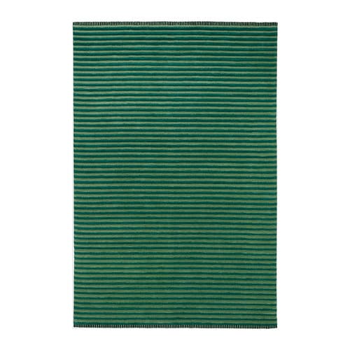 KLASSRUM クラスルムラグ 平織り,ホワイト/グリーン,133x195cm KLASSRUM rug, flatwoven, white/green, 4'4