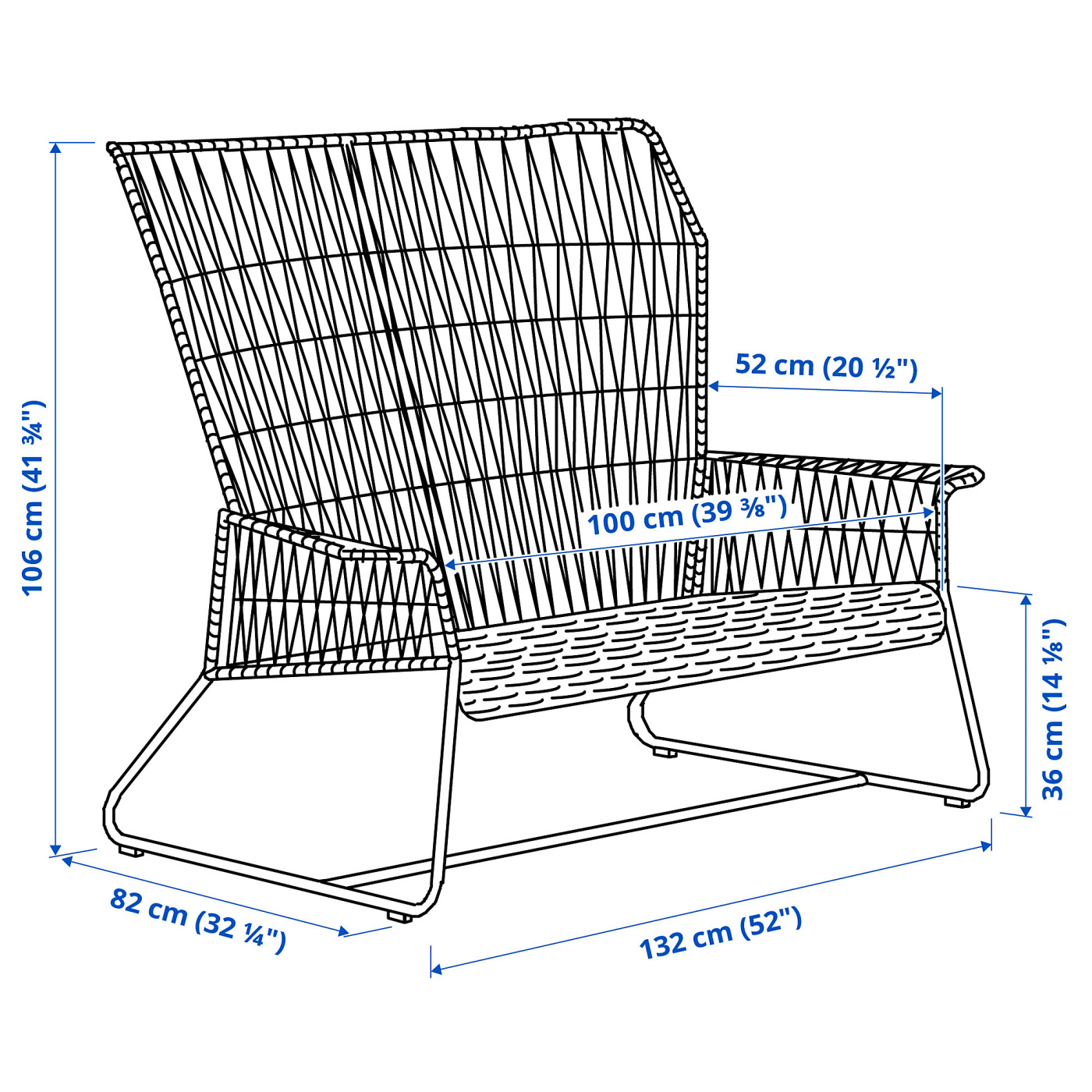 IKEA 2脚目 TALLSKÄR 2-seat sofa, outdoor anthracite - IKEA